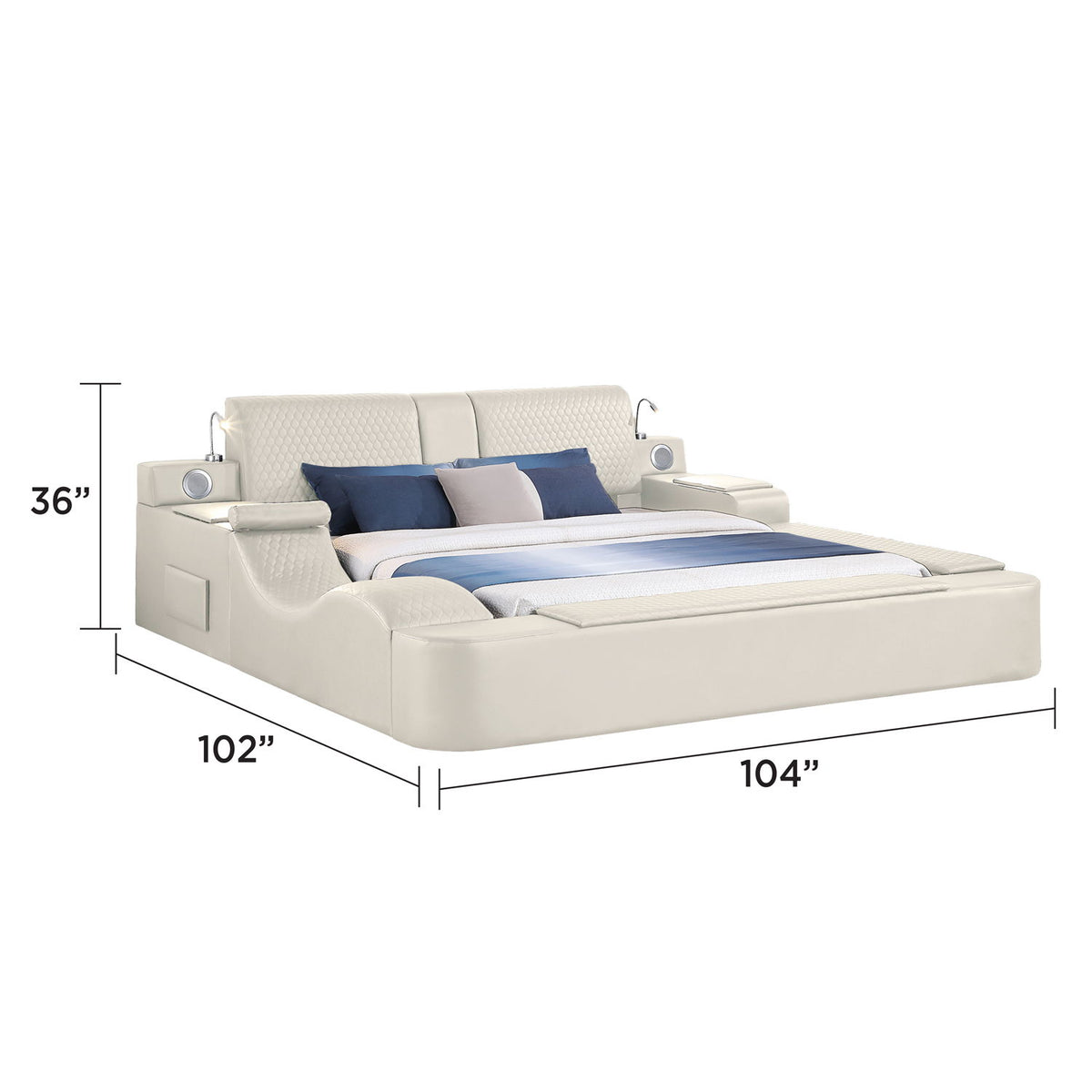 Zoya - Smart Multifunctional Massager Bed