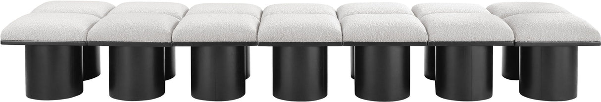 Pavilion - 14 Piece Modular Bench With Black Base