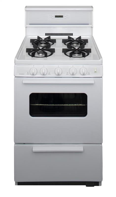 24 in. Freestanding Sealed Burner Spark Ignition Gas Range in White - (SJK240OP)