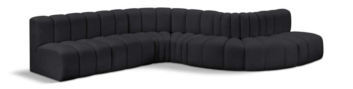 Arc - Faux Leather 7 Piece Modular Sofa