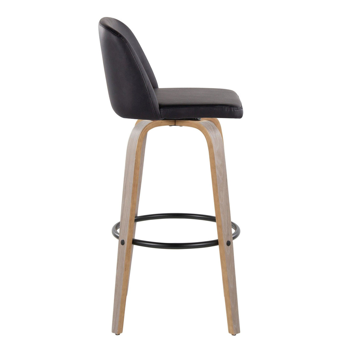 Toriano - 30" Fixed-Height Fabric Barstool (Set of 2)
