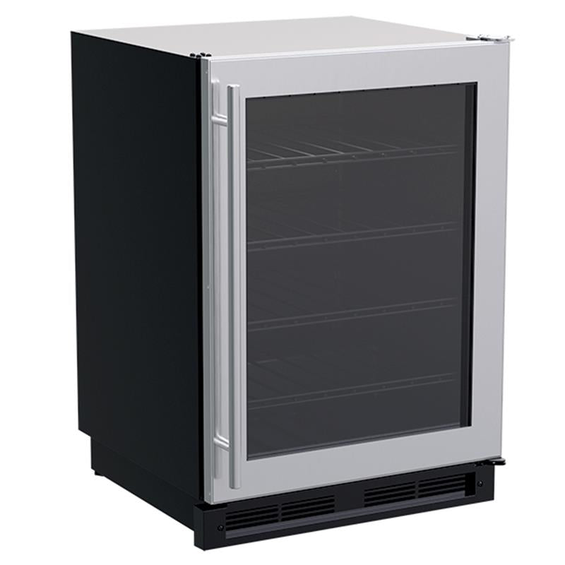 24-In Built-In Single Zone Wine Refrigerator with Door Style - Stainless Steel Frame Glass - (MLWC024SG01A)