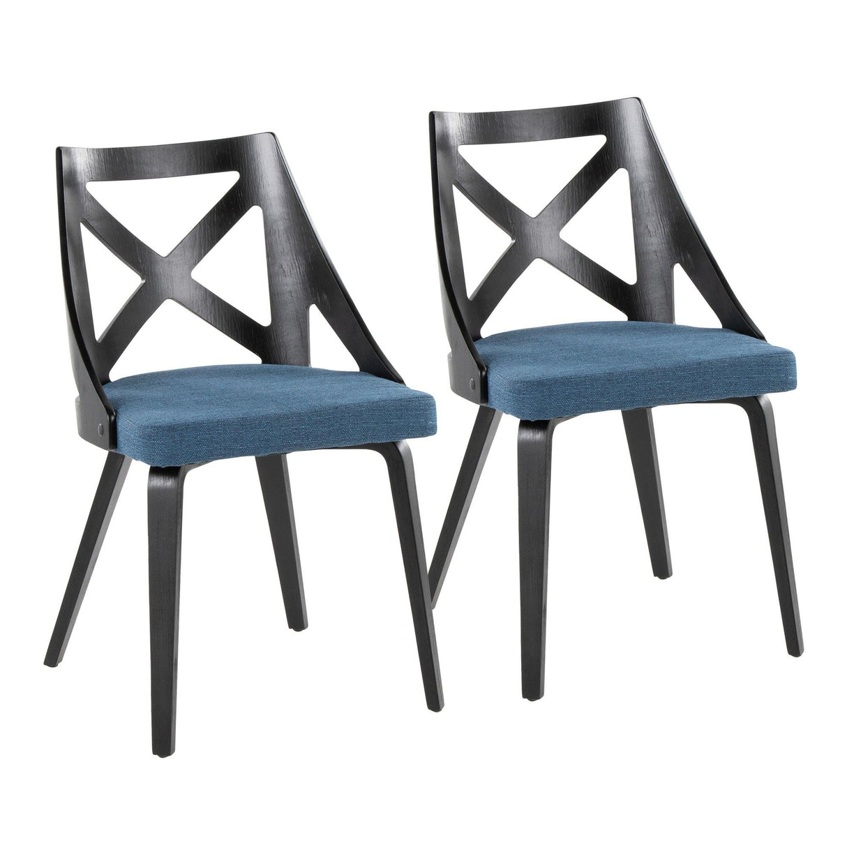 Charlotte - Farmhouse Chair (Set of 2) - Black Wood