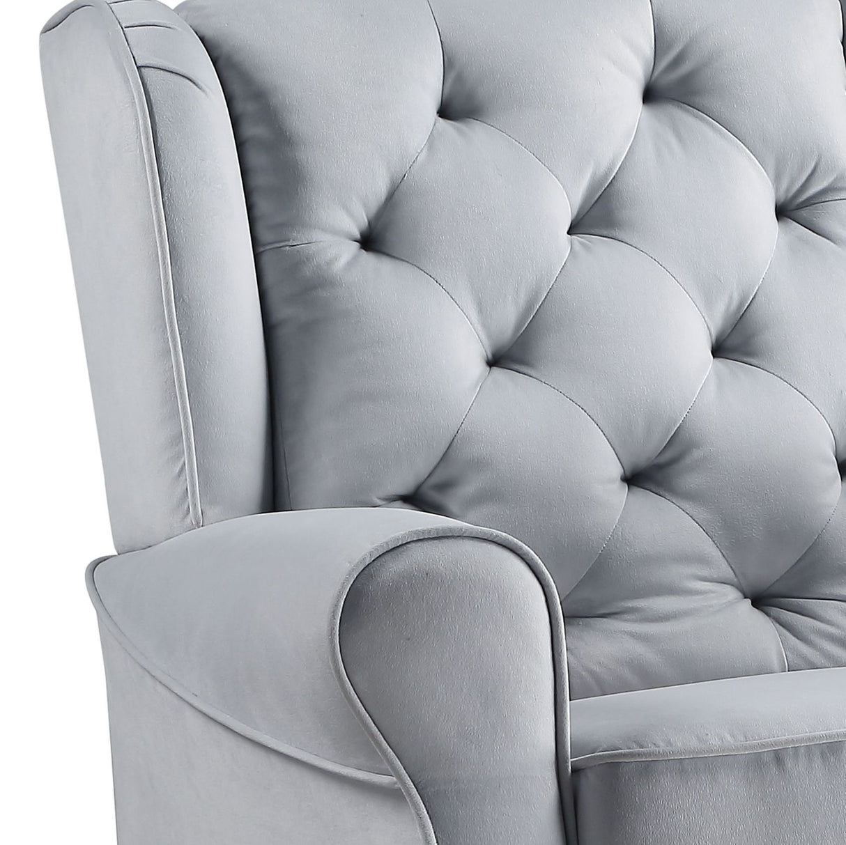 Glider Chair With Swivel - Gray