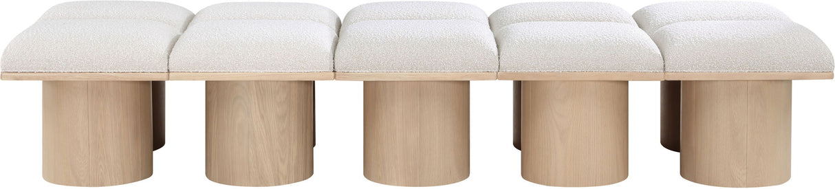 Pavilion - 10 Piece Modular Bench With Natural Base