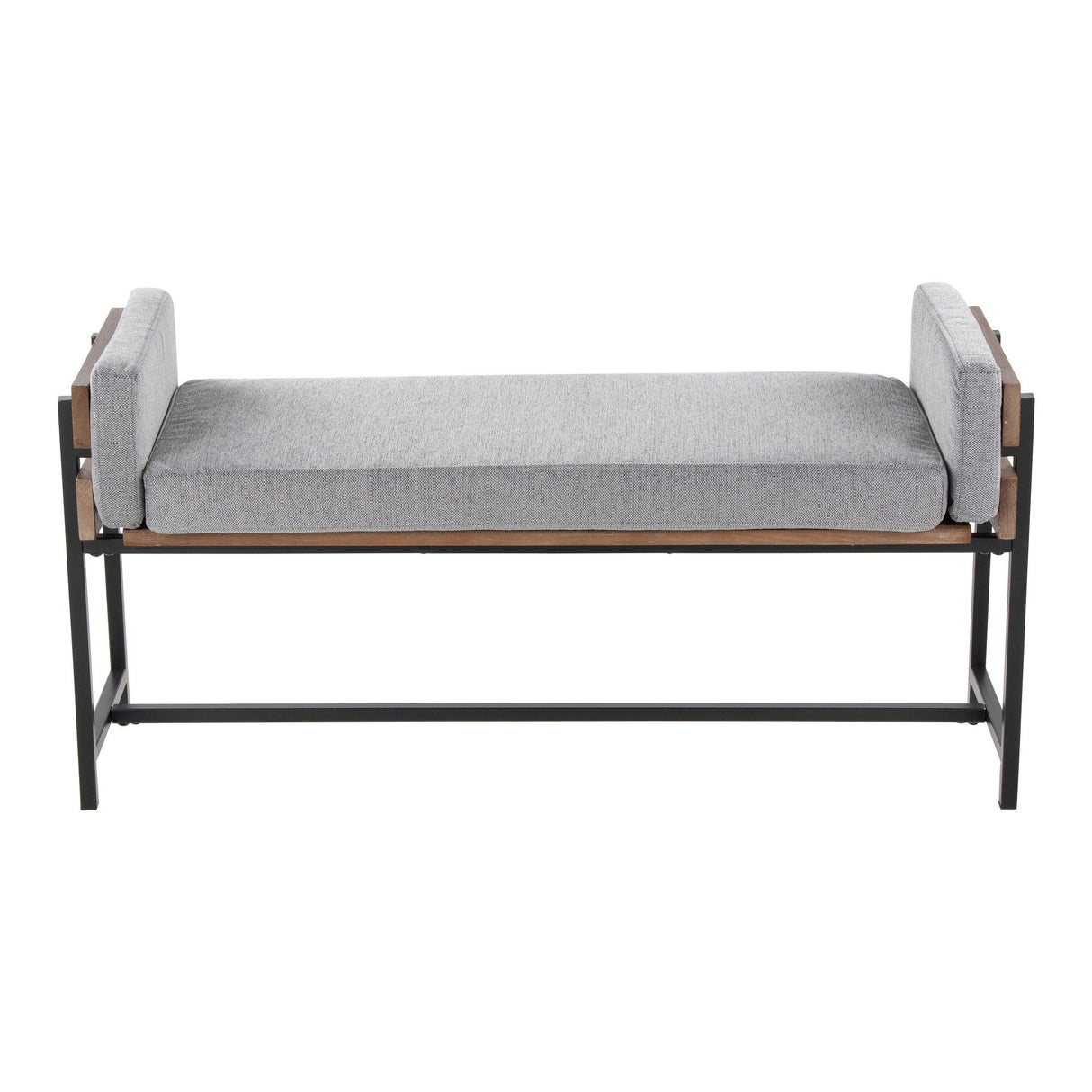Kari - Farmhouse Bench - Brown Wood