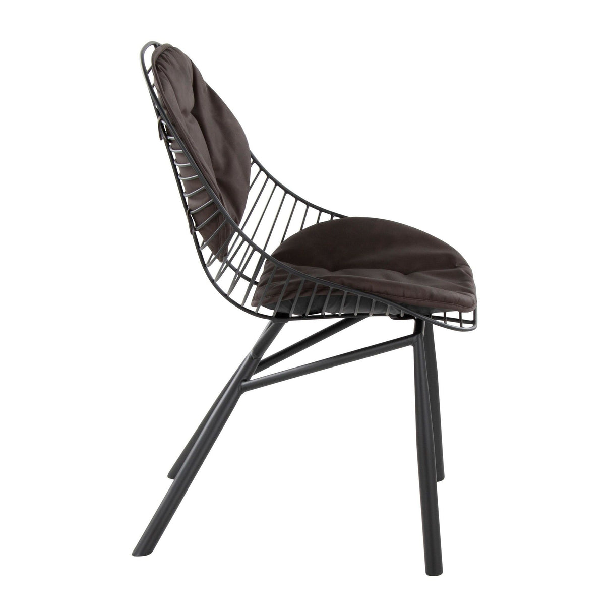 Wired - Contemporary Chair (Set of 2) - Black Metal