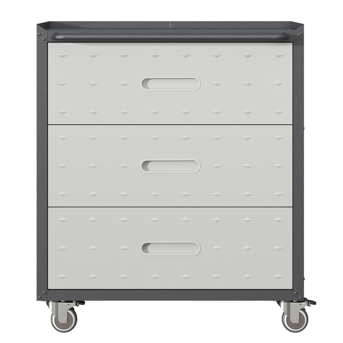 Heavy Duty Metal Storage Cabinet With Wheels 3 Drawer Tool Cabinet For Garage, Office, And Home Organizer Solutions