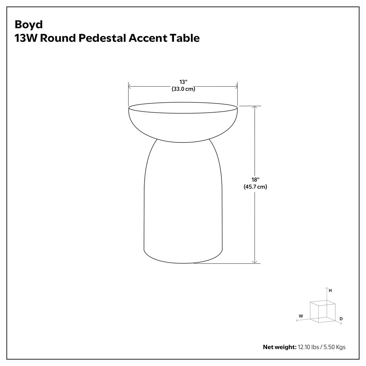 Boyd - Line Accent Table - Black