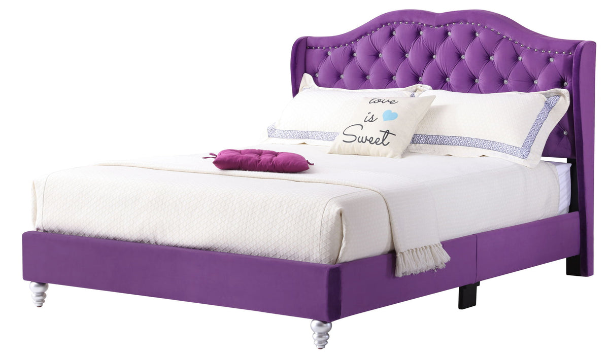 Upholstered Bed Transitional