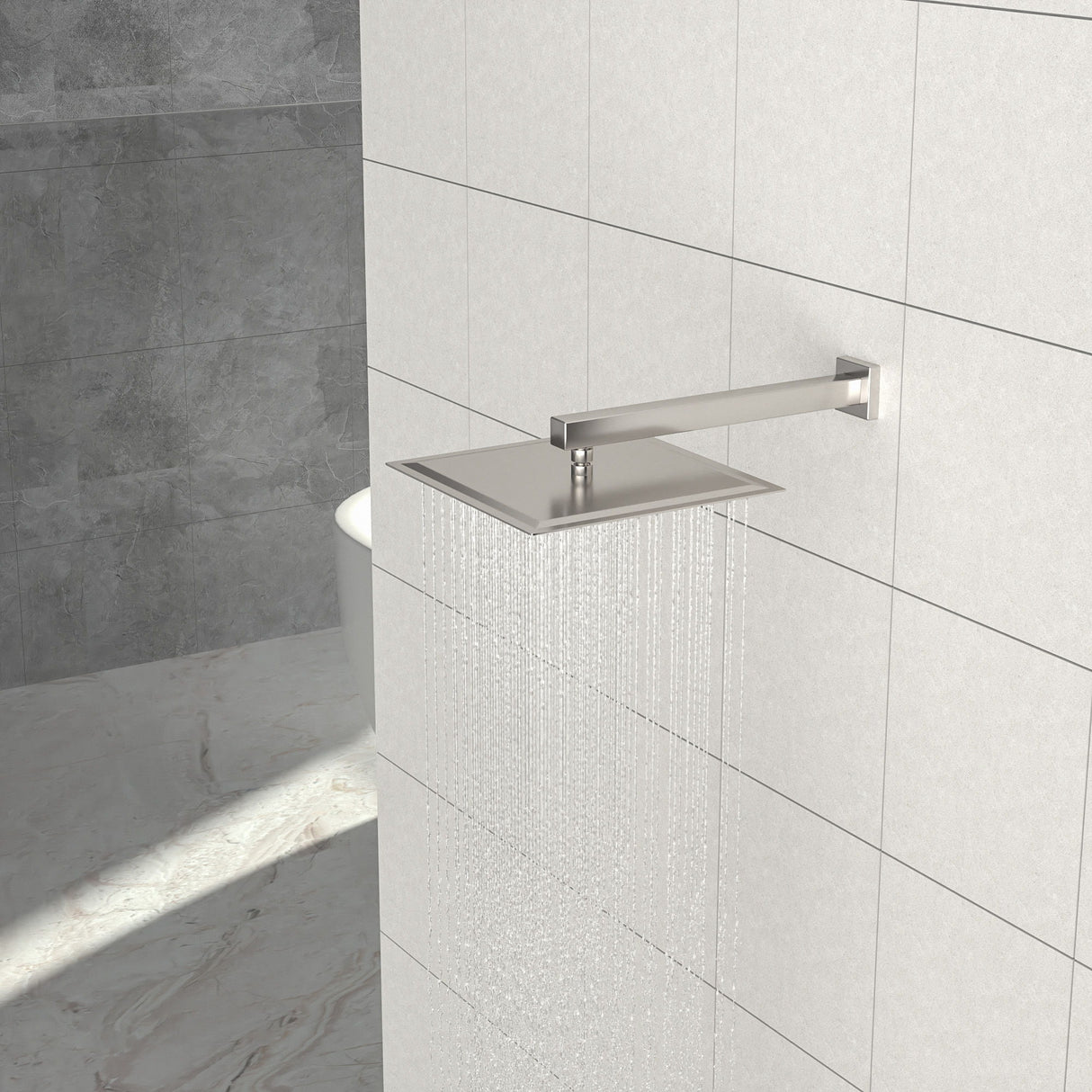 Wall Mounted Shower Arm With Flange
