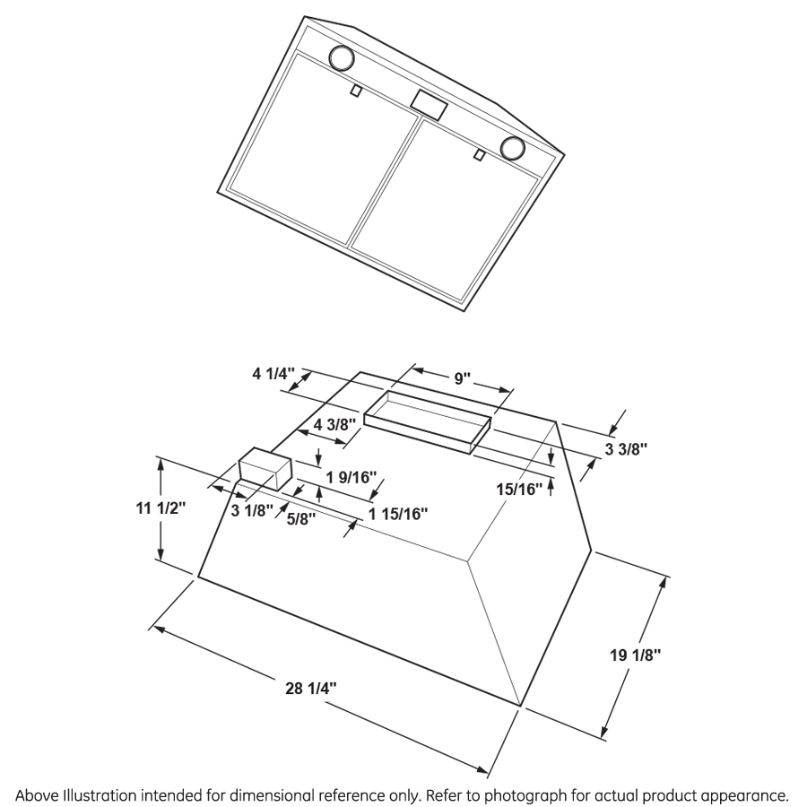 GE UVC9300SLSS - 30 in. Smart Convertible Standard Style Range Hood with 610 CFM, 4 Fan Speeds & 3 LED Lights - Stainless Steel