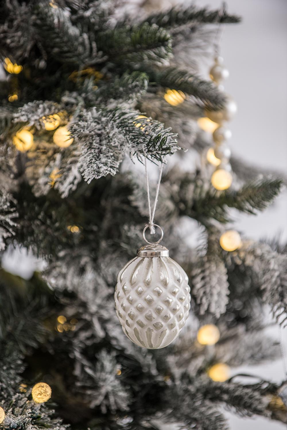 Glass Decorative Hanging Ball Christmas Tree Ornaments (Set of 12)