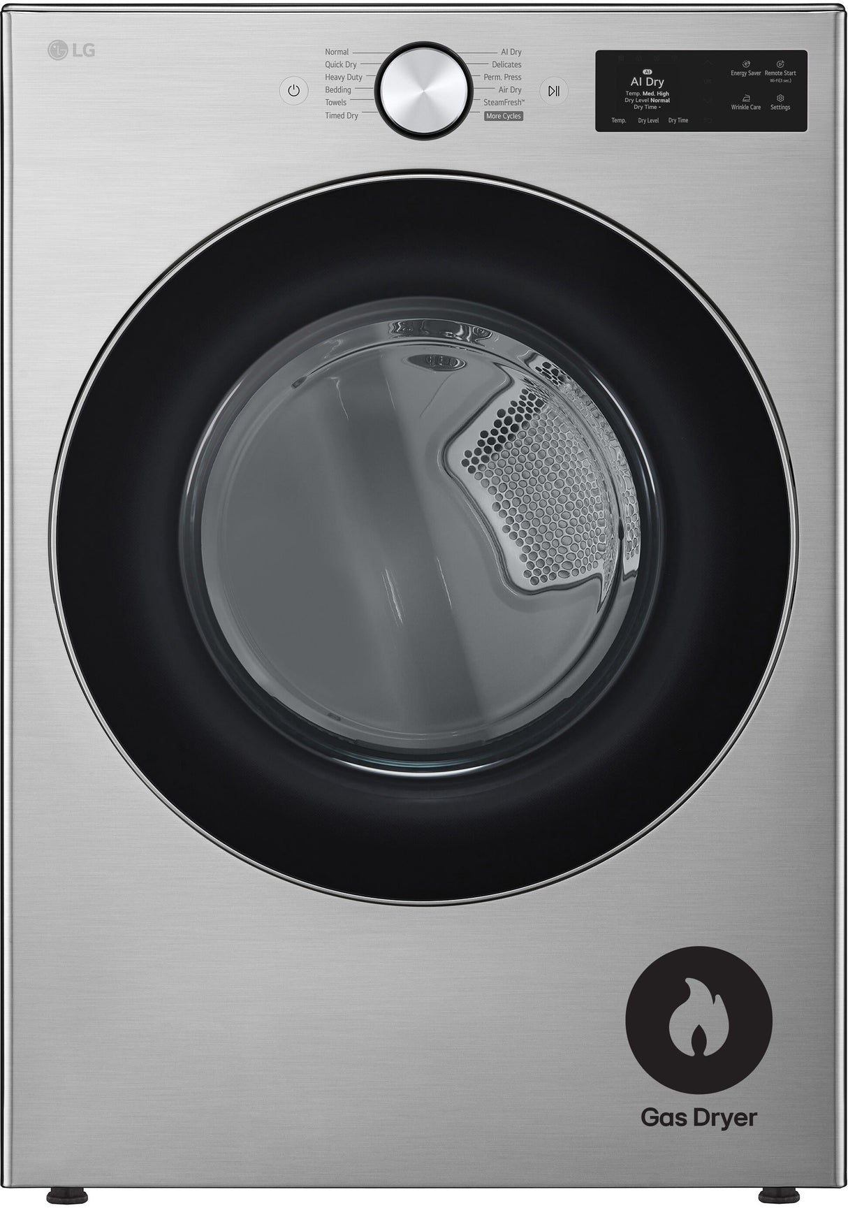 LG DLGX5801V front load gas dryer product view