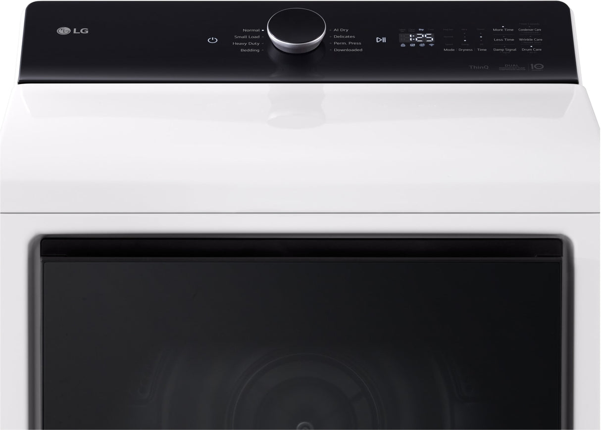 LG DLHC8402W dryer rear control panel