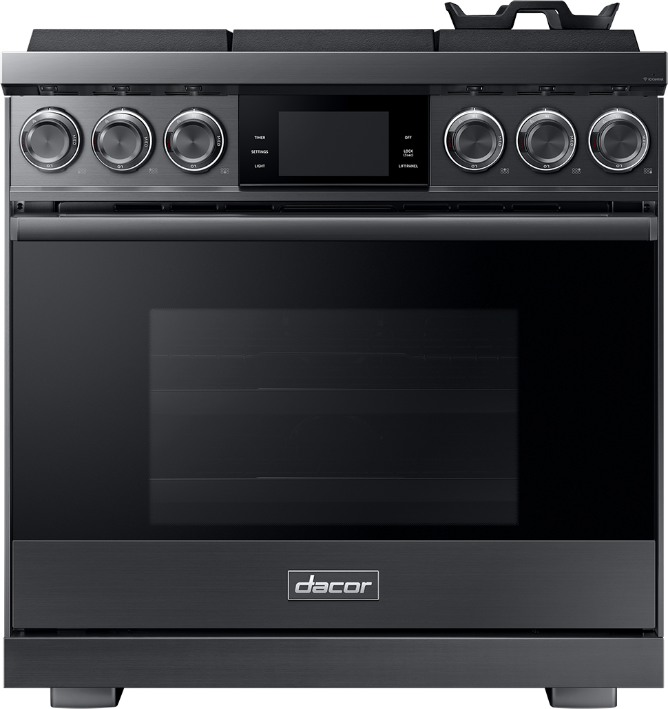 Dacor DOP36M96GLM/DA 36 inch professional gas range graphite stainless steel - product photo