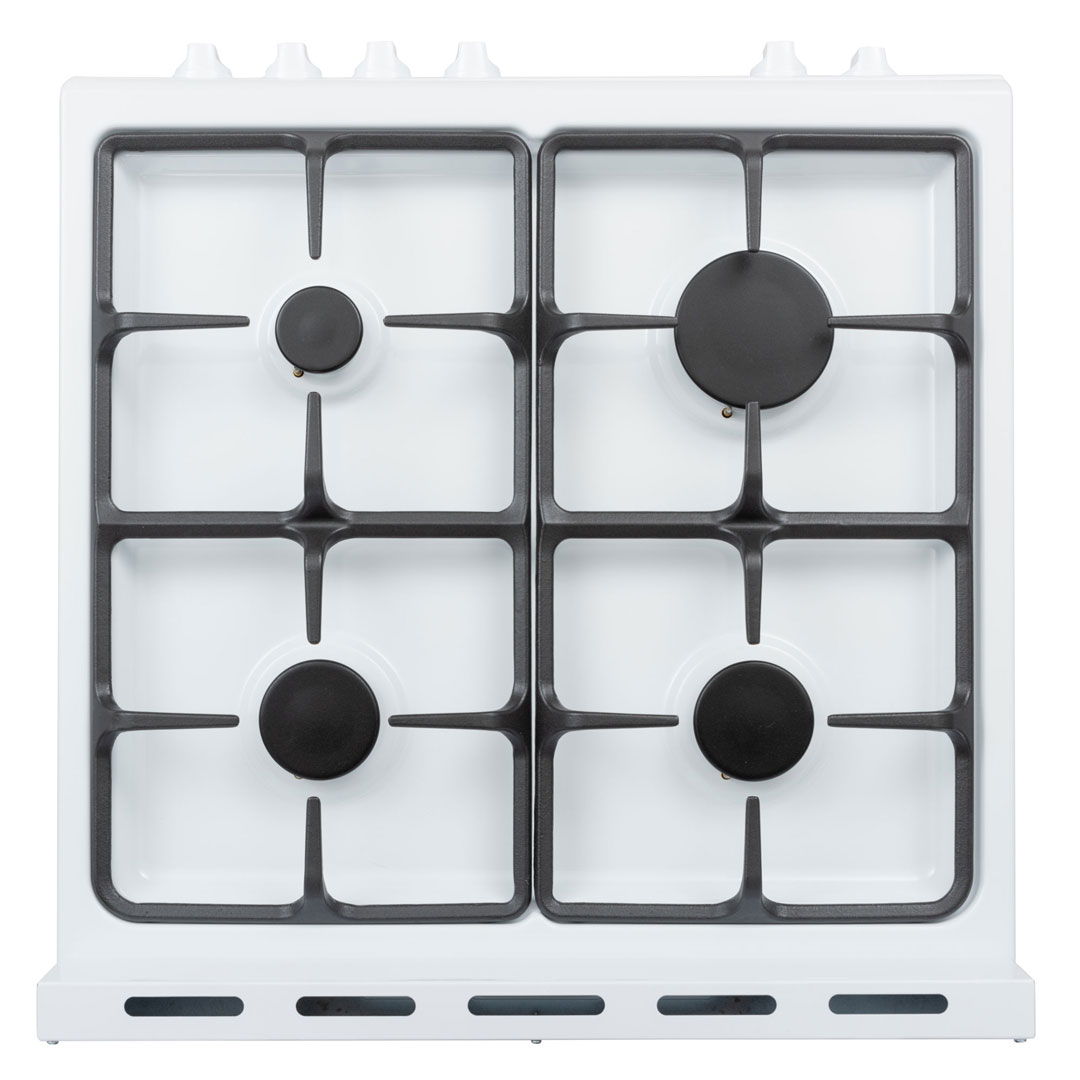 Danby DR24V1WGLP gas range cooktop detail