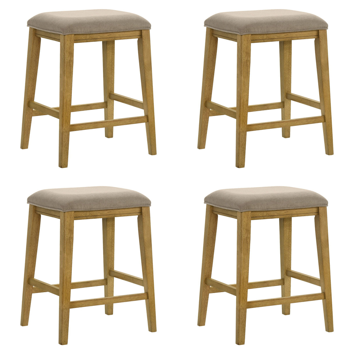 Jane - Contemporary Transitional Wood Counter Height Kitchen Bar Stool