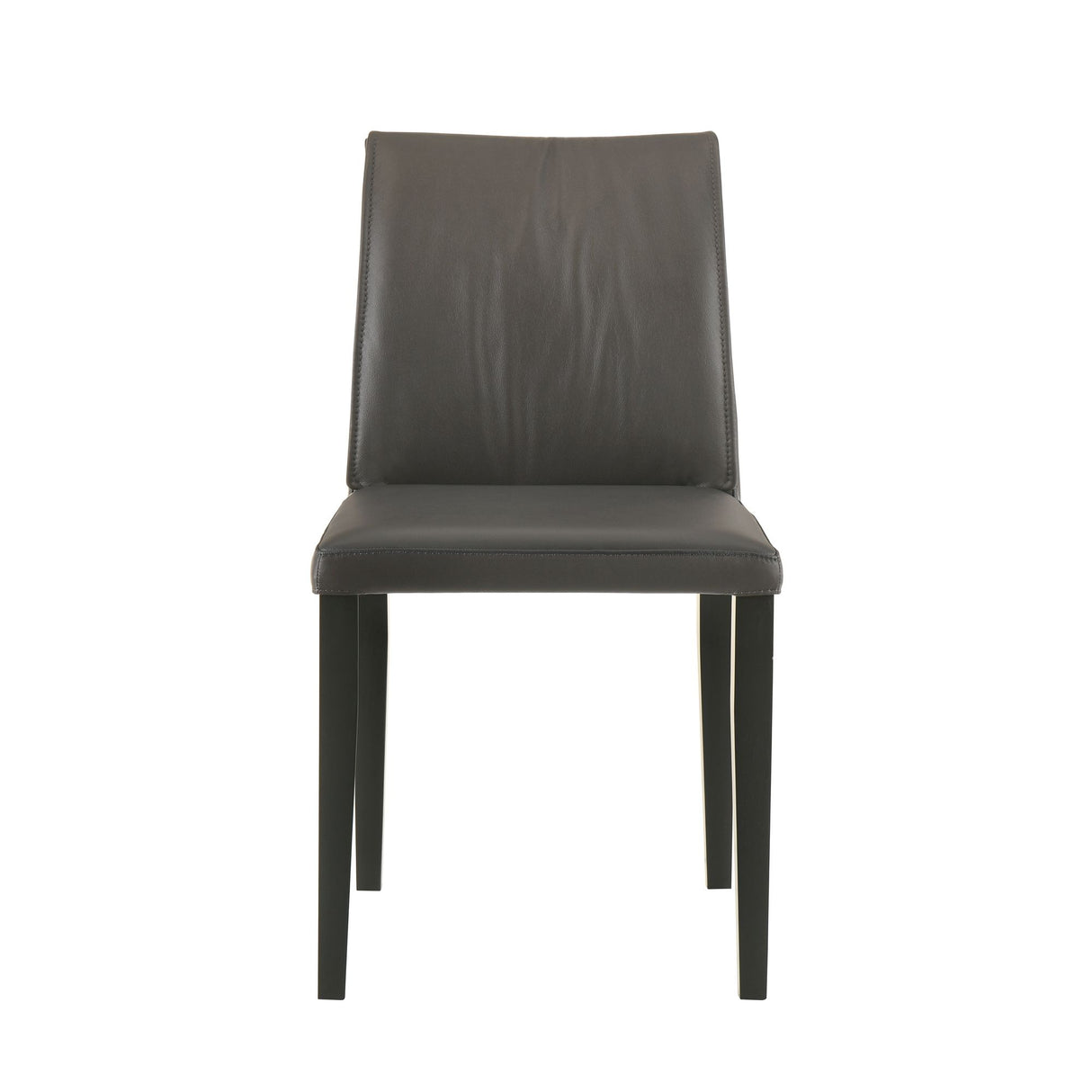 Velena - Full Back Top Grain Leather Upholstered Wood Dining Chairs (Set of 2) - Cola