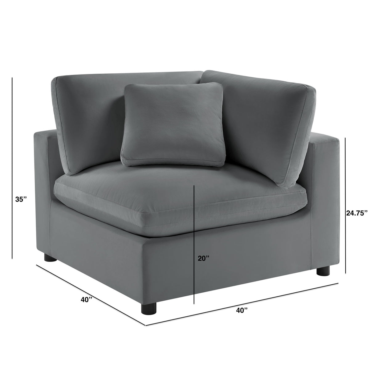 Caylie - Corner Wedge Chair