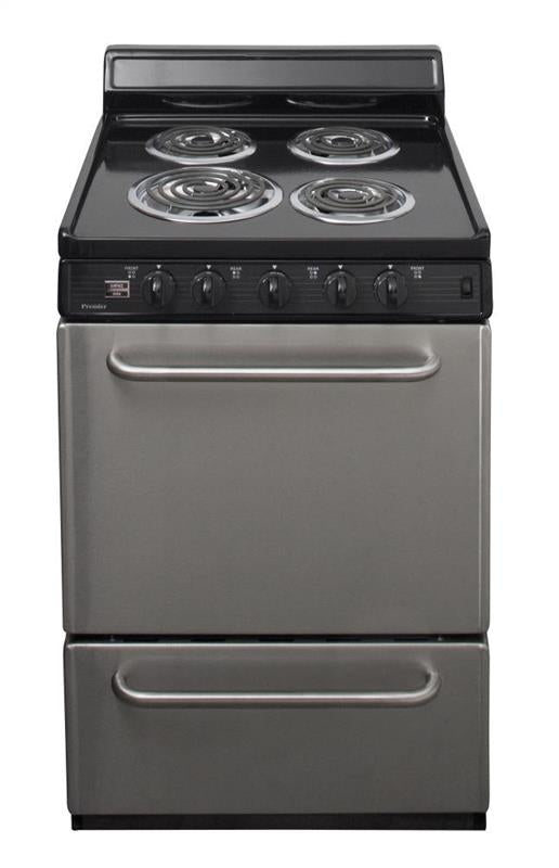 24 in. Freestanding Electric Range in Stainless Steel - (ECK600BP)