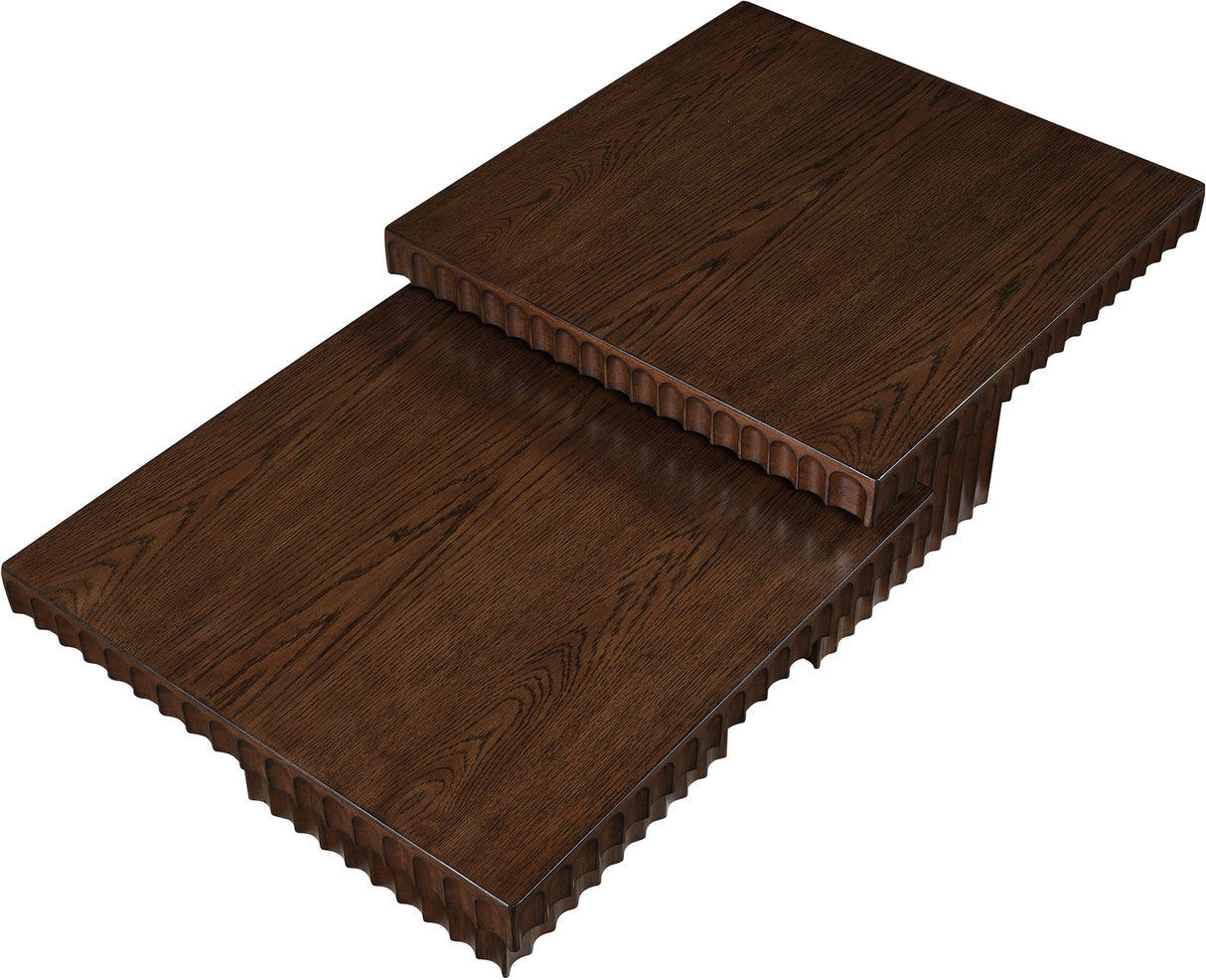 Spencer - 15" Oak Veneer 2 Piece Coffee Table
