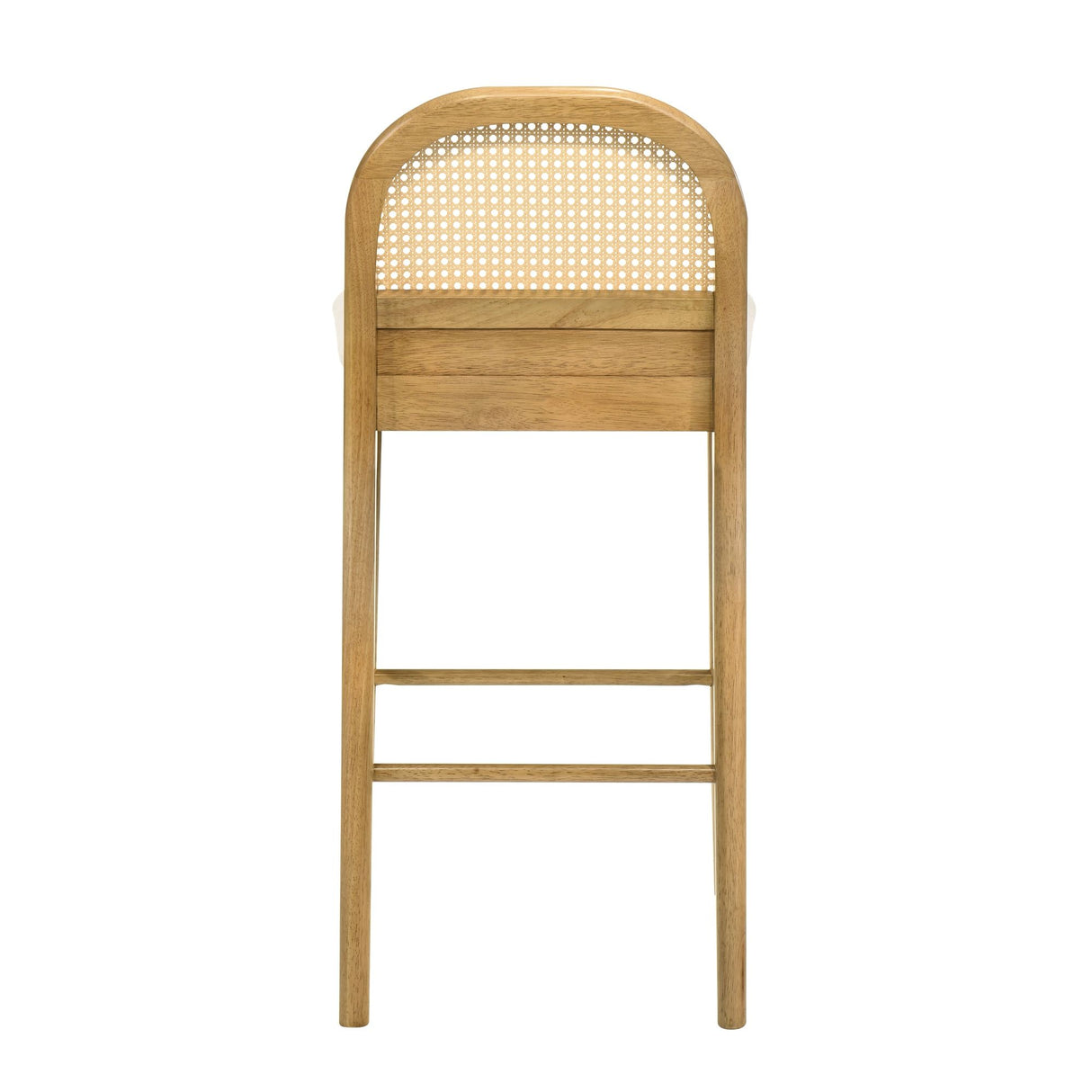 Lucio - Modern Farmhouse Wood Bar Height Kitchen Bar Stool