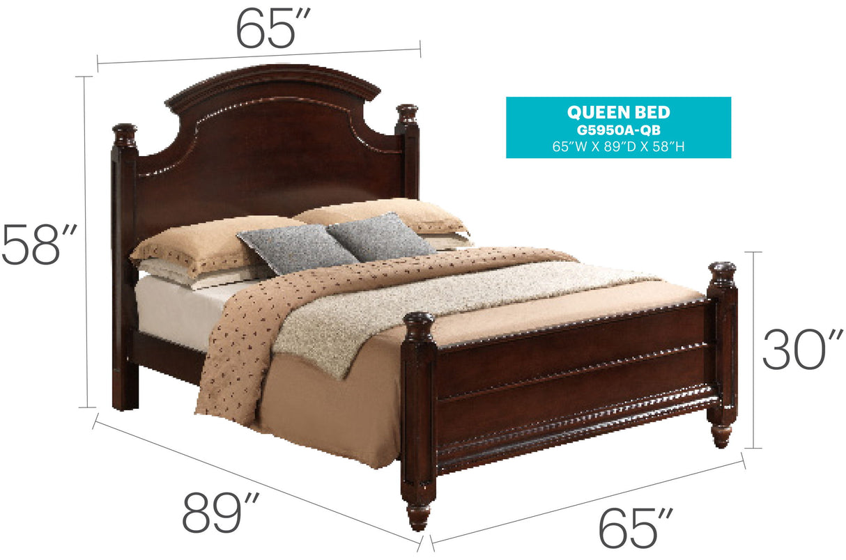 Summit - Queen Bed - Cappuccino