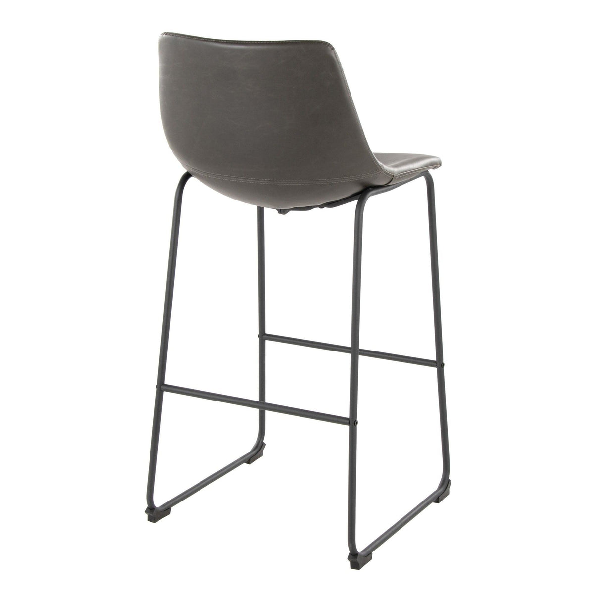 Duke - 26" Fixed-Height Stool - Black Metal