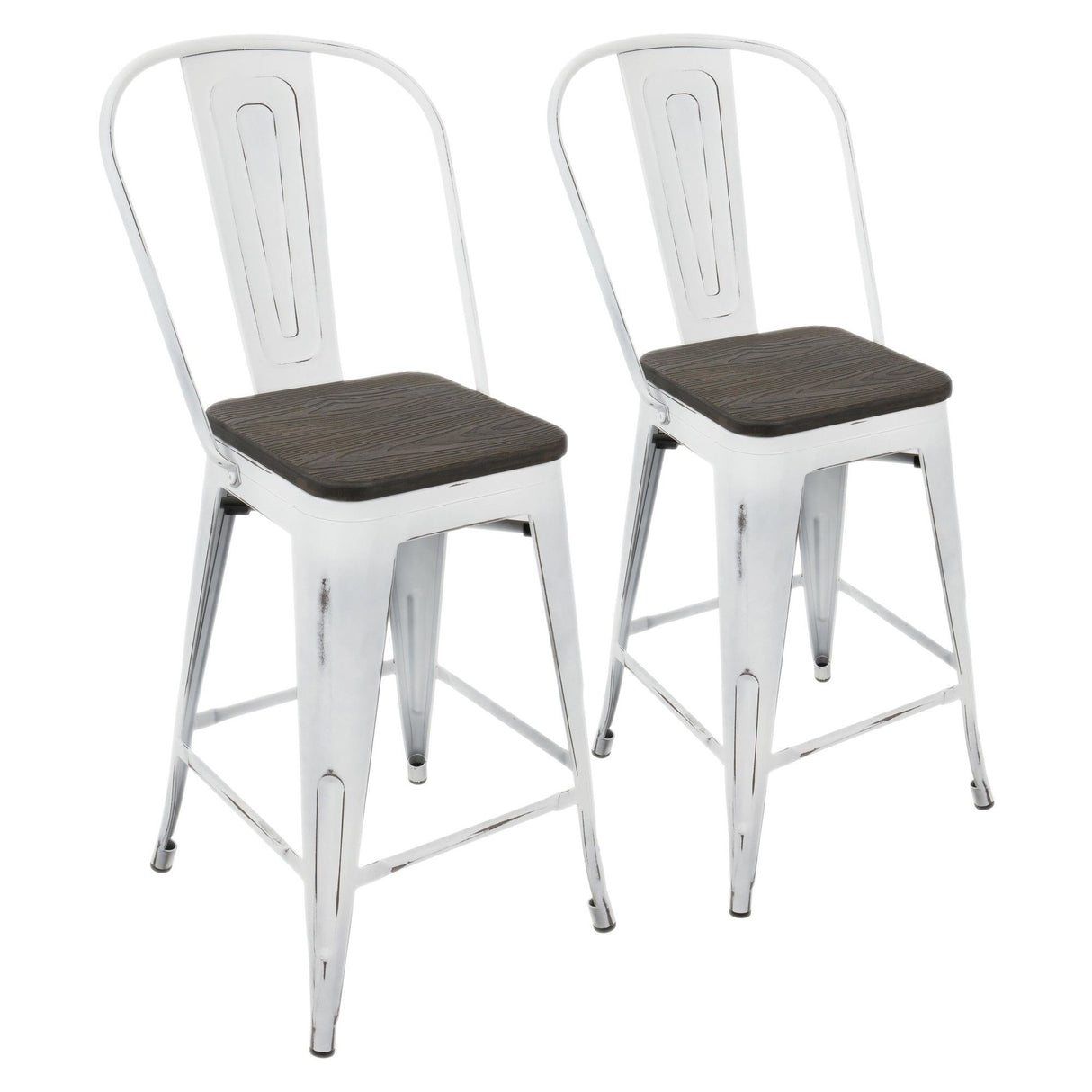 Oregon - High Back Counter Stool Set