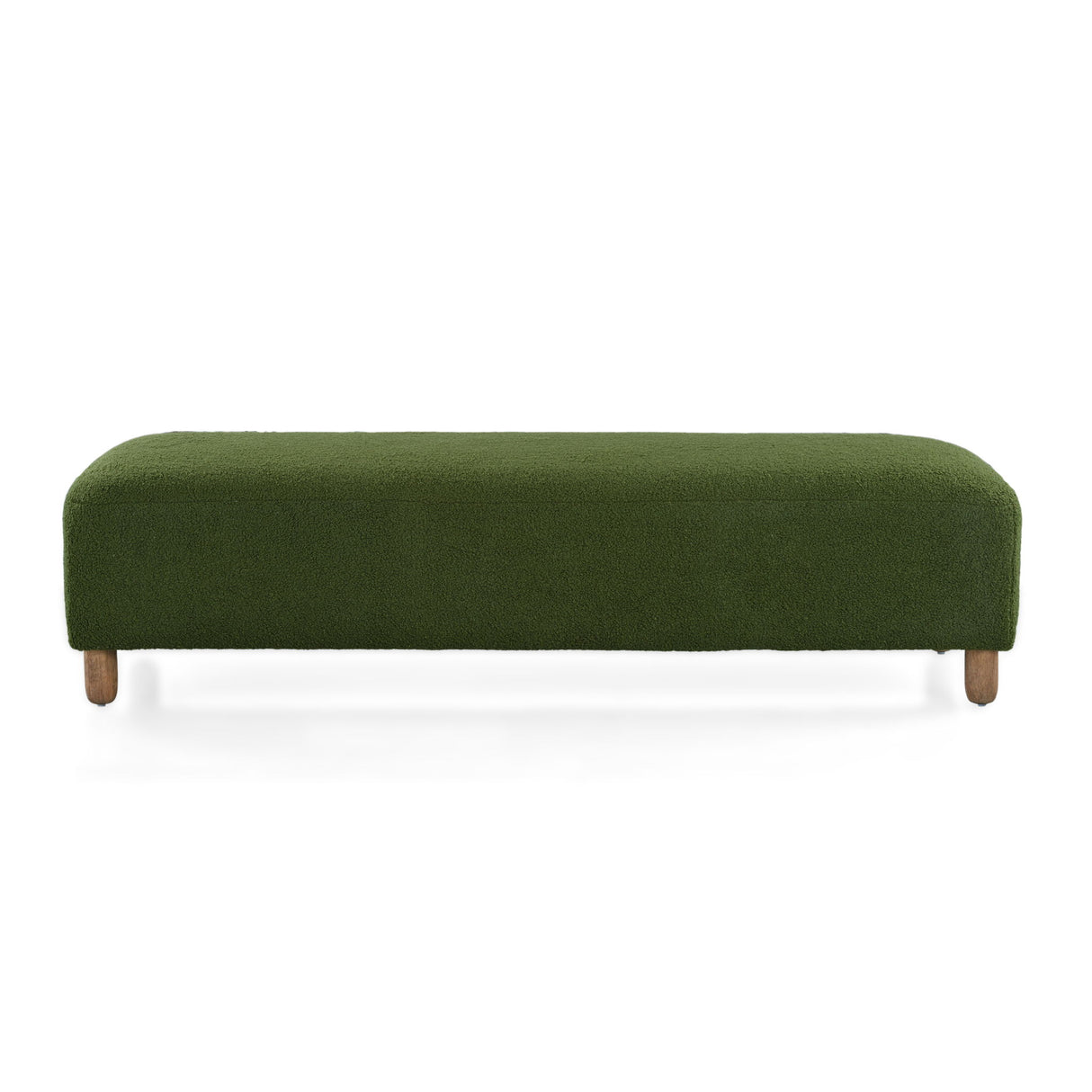 Contemporary Ottoman With Foam Cushion And Durable Upholstery
