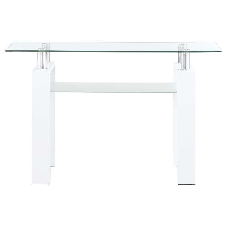 Dyer - 1-Shelf Rectangular Glass Top Table