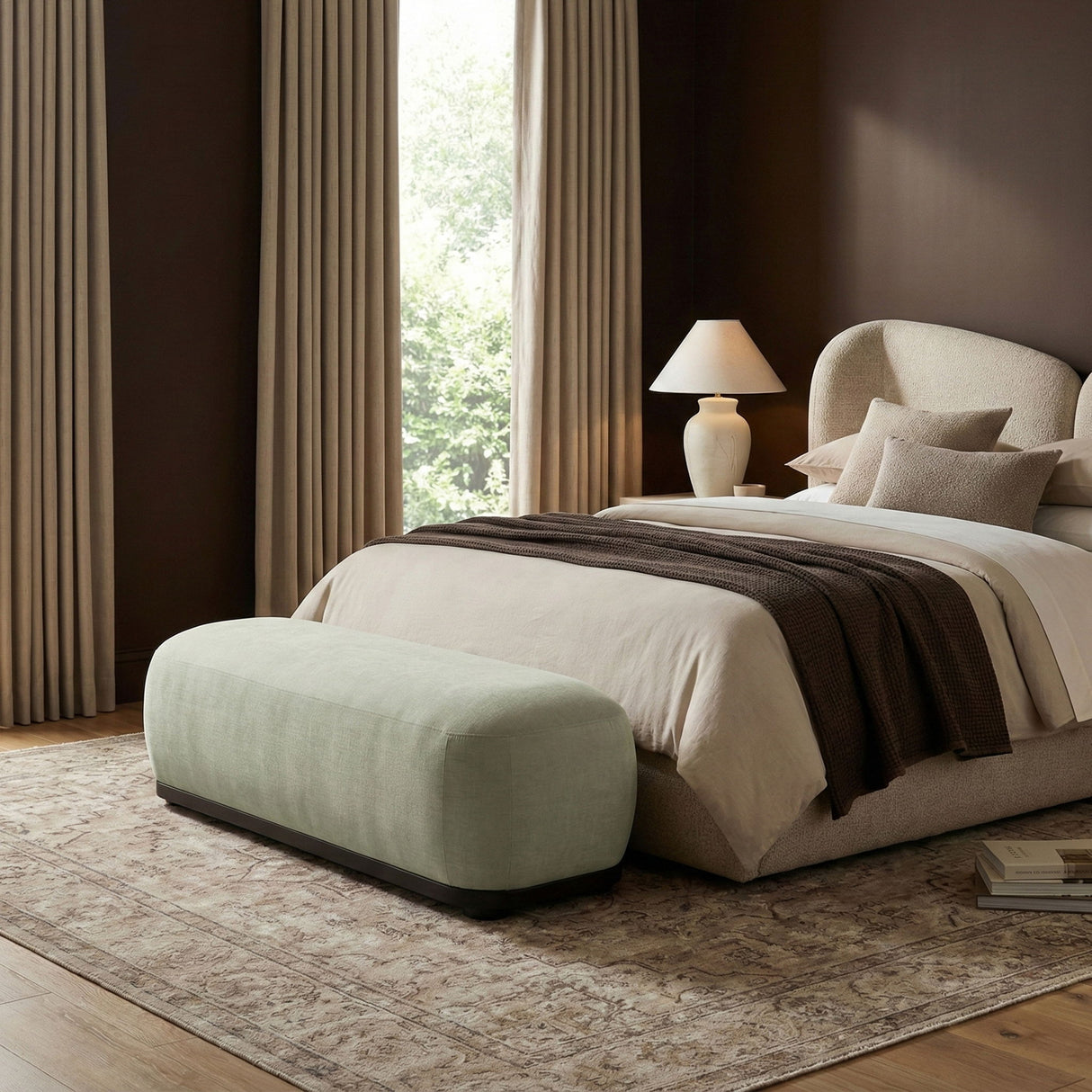 Calum - Bench - Black Frame