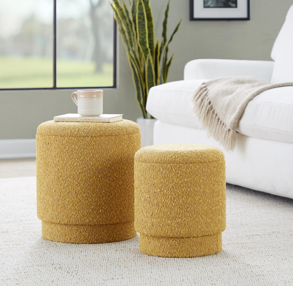 Marla - Upholstered Ottoman Set (Set of 2)