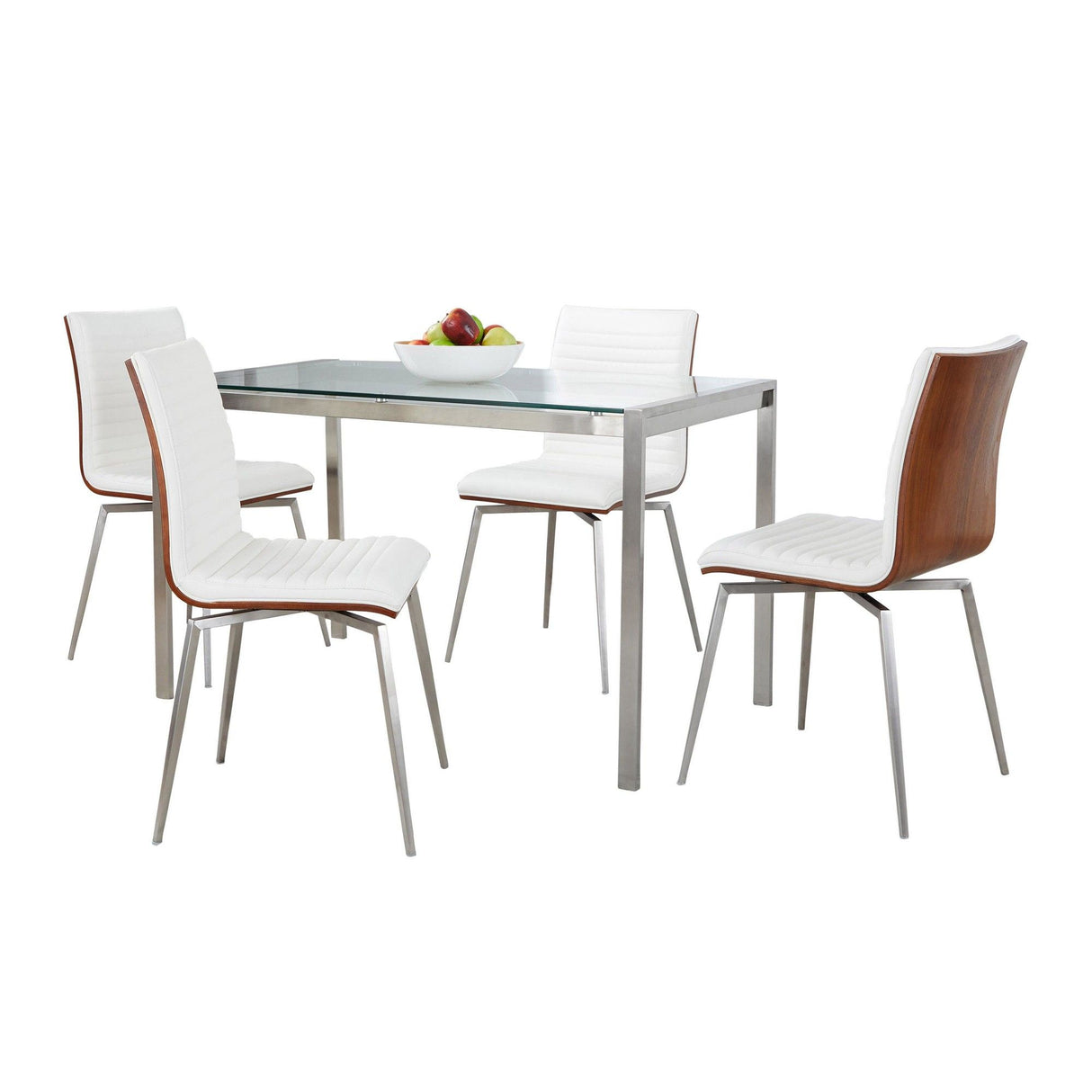 Fuji - Mason Swivel Contemporary 5 Piece Dining Room Set