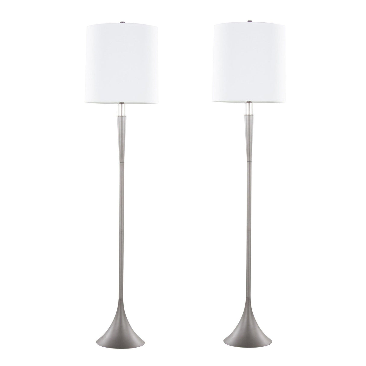 Marla - Contemporary Metal Floor Lamp (Set of 2)
