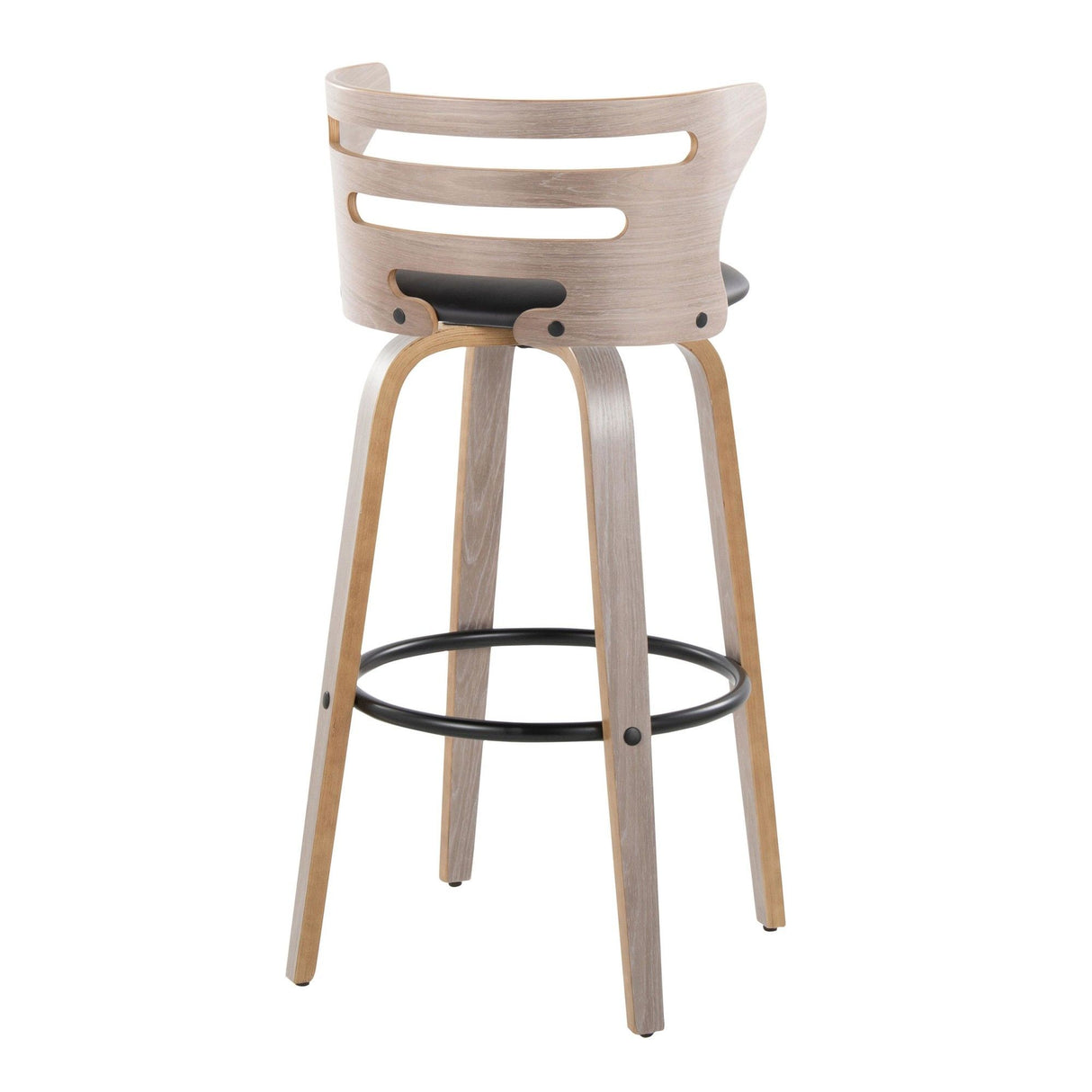 Cosi - 30" Fixed-Height Barstool (Set of 2) - Gray Backrest