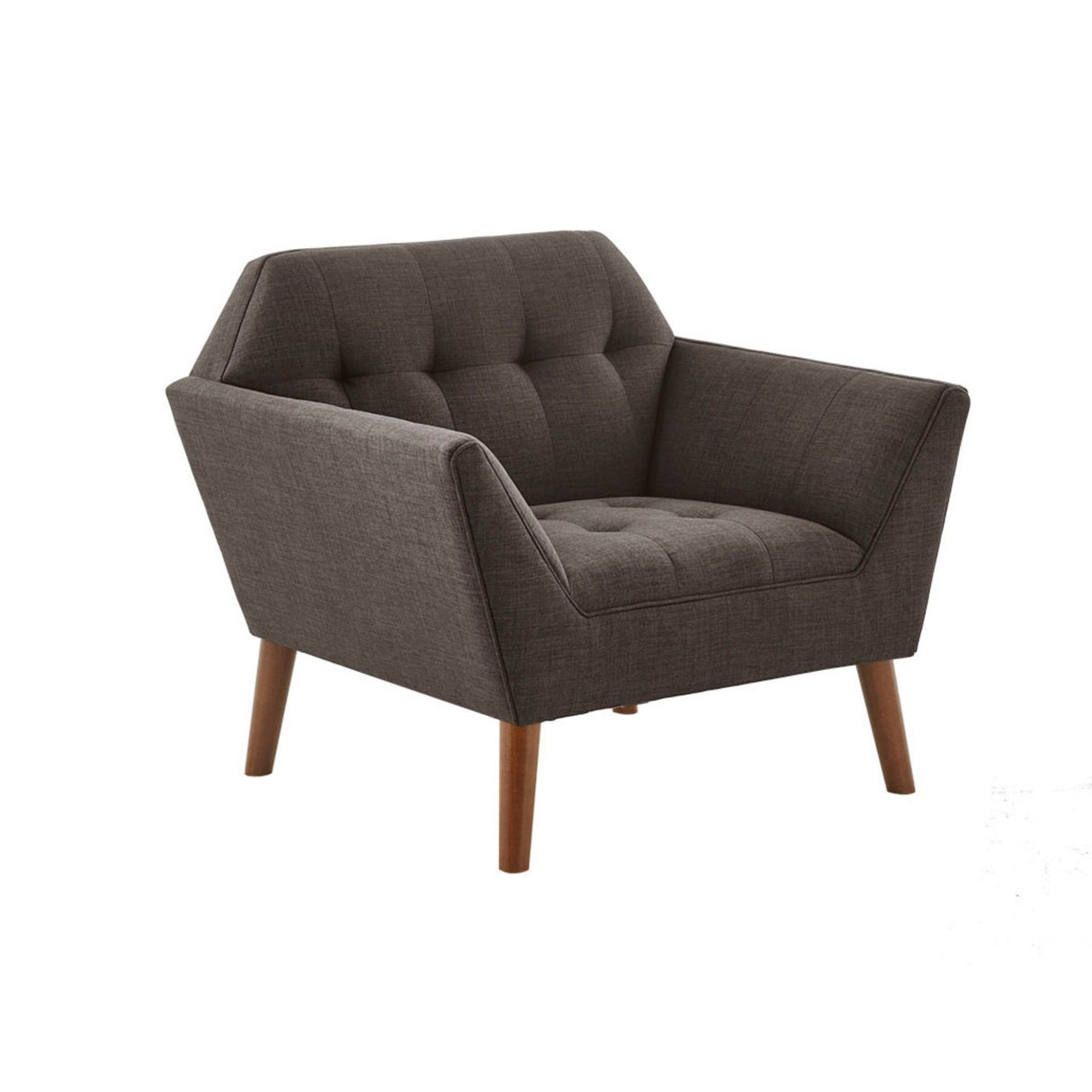 Modern Lounge Chair With Button Tufting