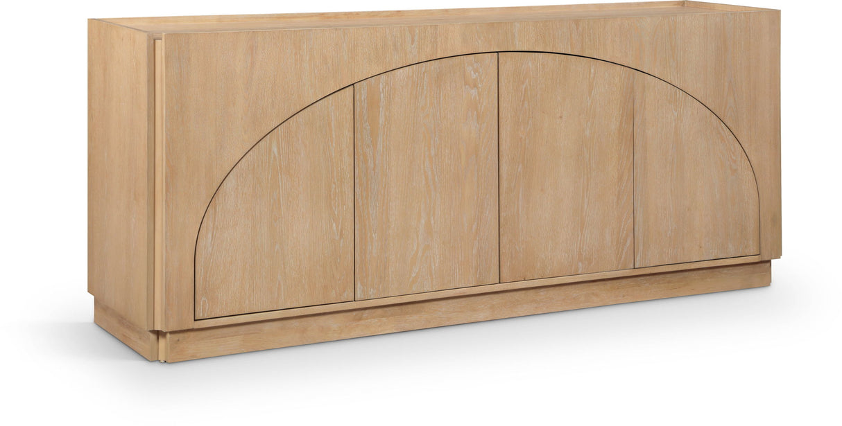 Everson - Oak Veneer And Solid Wood Sideboard/Buffet - Natural