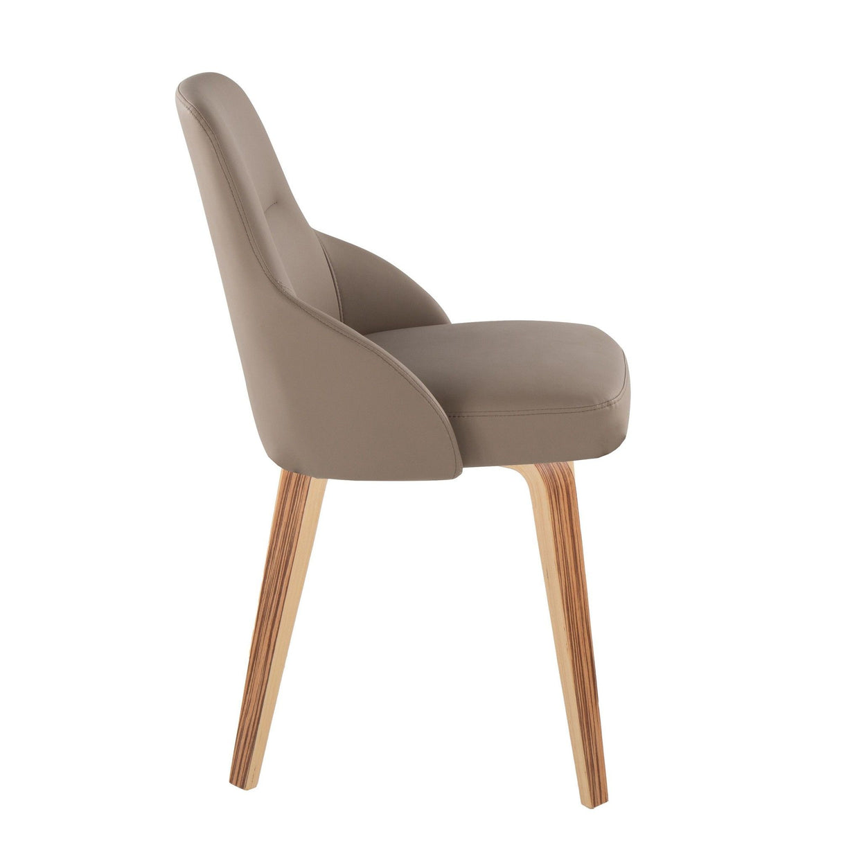 York - Upholstered Chair (Set of 2) - Zebra Wood Legs