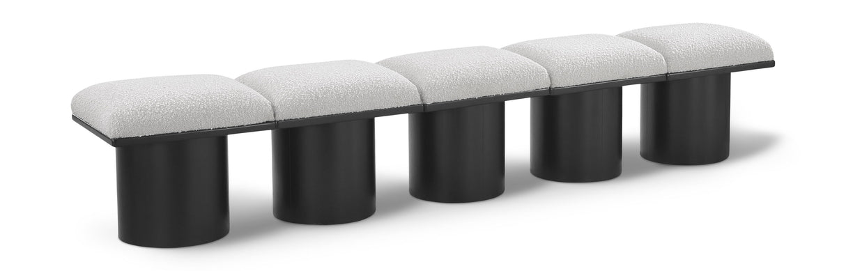 Pavilion - 5 Piece Modular Bench With Black Base