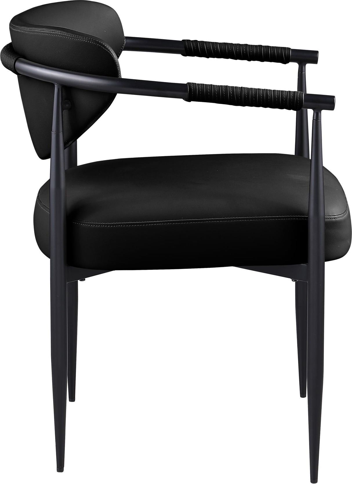 Virella - faux Leather Upholstered Dining Chair (Set of 2) - Black Base