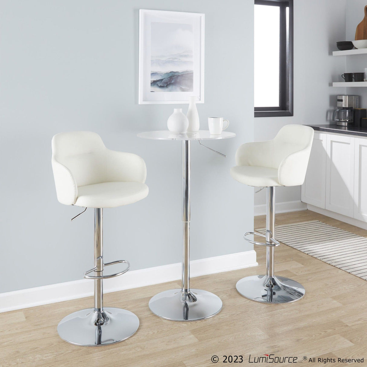 Clear - Adjustable Bar Table
