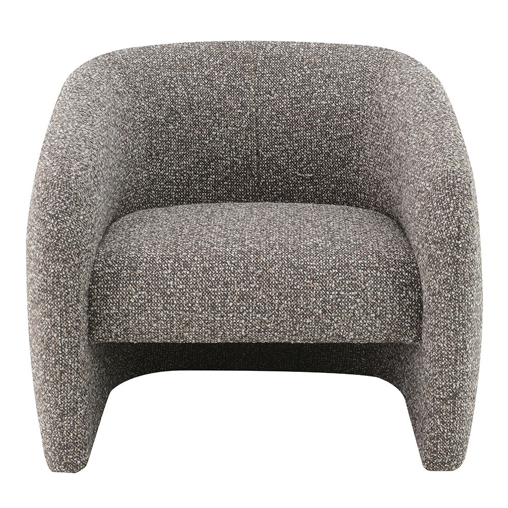 Livia - Accent Chair - Brown & Gray Tweed