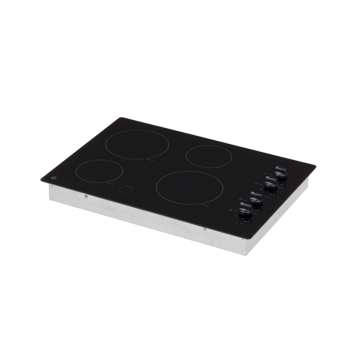 GE JP3030DWBB electric cooktop — indicator lights