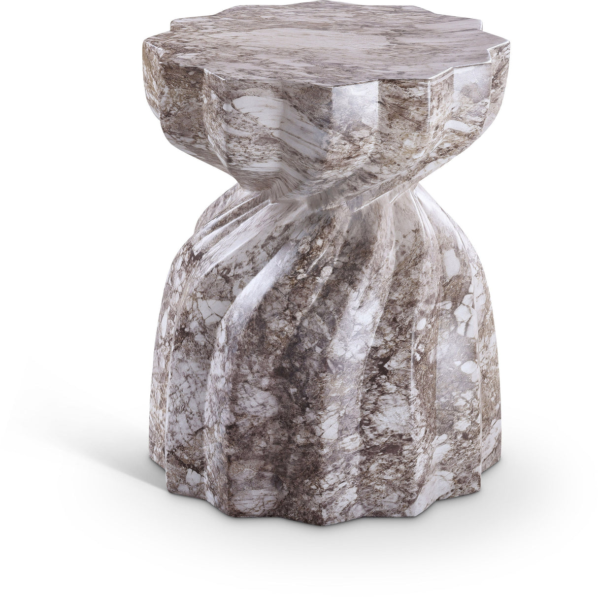 Caserta - Marble Finish Concrete End Table