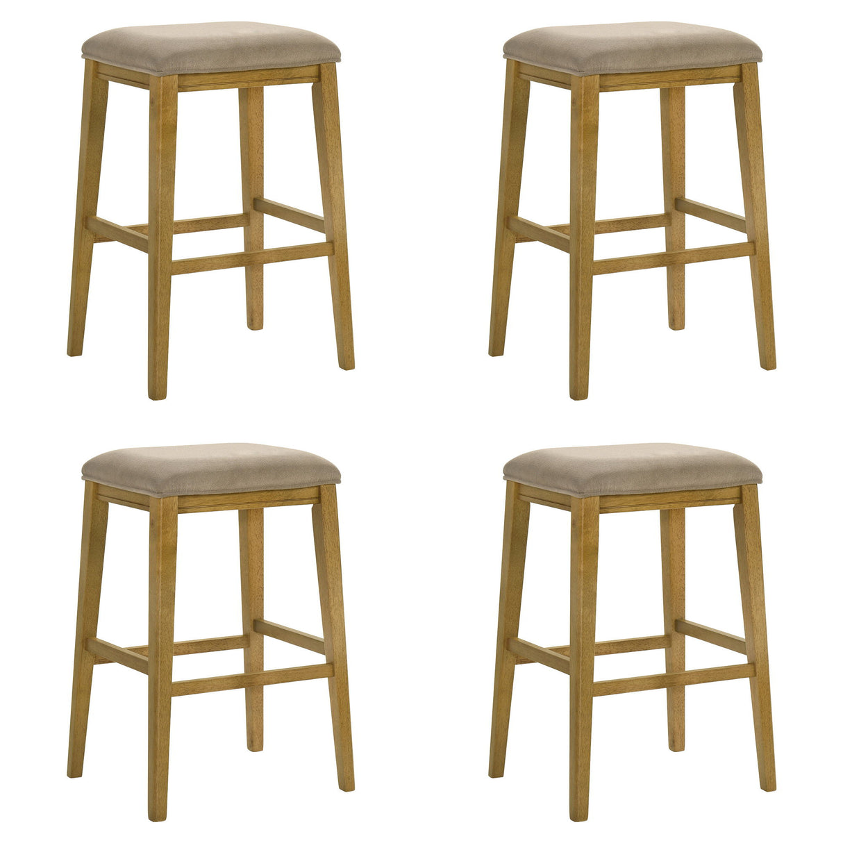Jane - Contemporary Transitional Wood Bar Height Kitchen Bar Stool