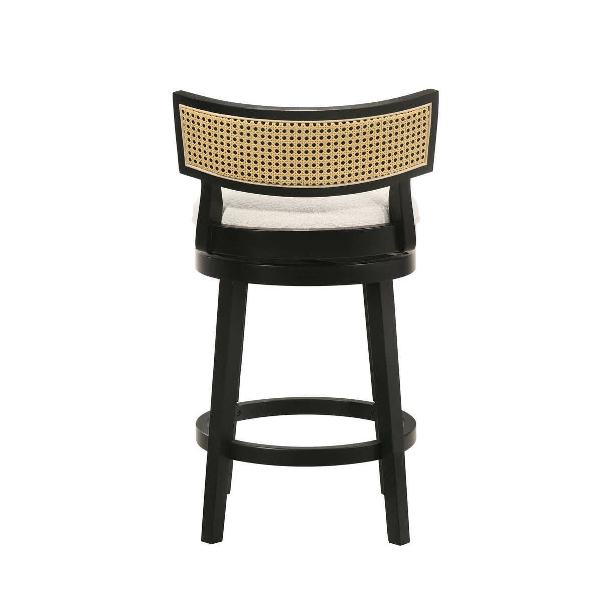 Noely - Modern Farmhouse Swivel Wood Counter Height Kitchen Bar Stool