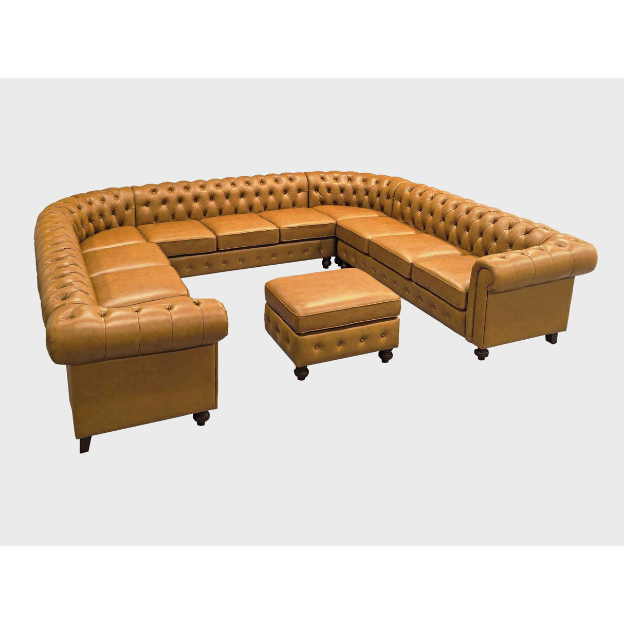 Chesterfield Vintage Style U - Shape Sectional