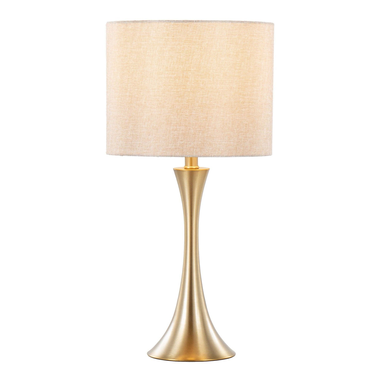 Lenuxe - 24" Metal Table Lamp (Set of 2) - Gold Base